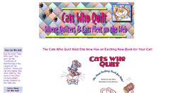 Desktop Screenshot of catswhoquilt.com