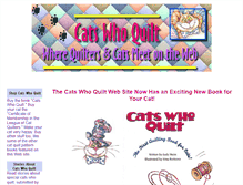 Tablet Screenshot of catswhoquilt.com